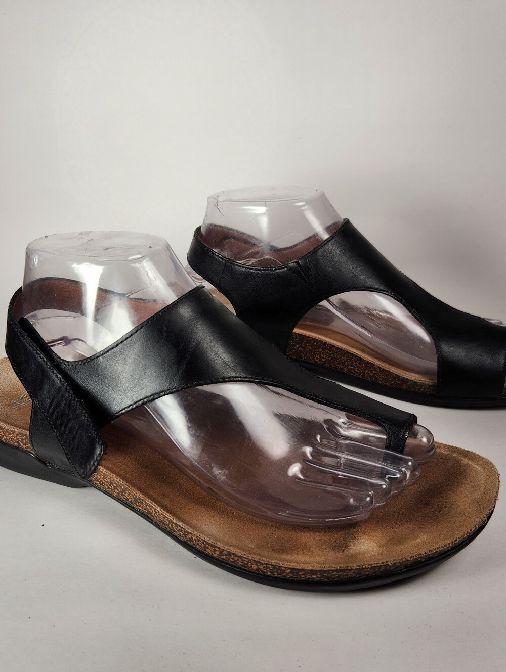DANSKO Women's Reece Sandal 10.5 EU 41 Black Waxy Leather Shoe